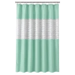 Perdea de dus PEVA 180 x 180 cm VERDE cu transparent