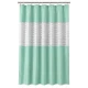 Perdea de dus PEVA 180 x 180 cm VERDE cu transparent