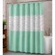 Perdea de dus PEVA 180 x 180 cm VERDE cu transparent
