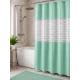 Perdea de dus PEVA 180 x 180 cm VERDE cu transparent