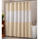 Perdea de dus PEVA 180 x 180 cm BEJ cu transparent