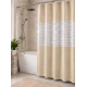 Perdea de dus PEVA 180 x 180 cm BEJ cu transparent