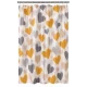 Perdea de dus PEVA 180 x 180 cm cu INIMIOARE COLORATE cu 12 inele