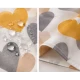 Perdea de dus PEVA 180 x 180 cm cu INIMIOARE COLORATE cu 12 inele