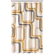 Perdea de dus PEVA 180 x 180 cm cu DUNGI COLORATE cu 12 inele