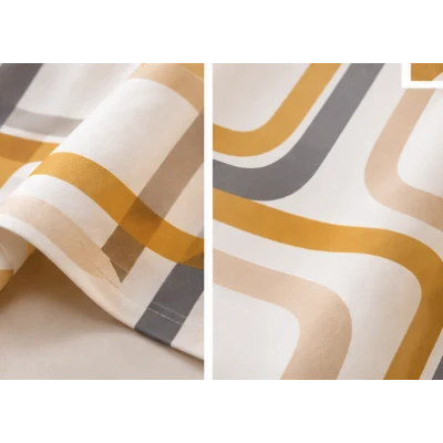 Perdea de dus PEVA 180 x 180 cm cu DUNGI COLORATE cu 12 inele