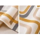 Perdea de dus PEVA 180 x 180 cm cu DUNGI COLORATE cu 12 inele