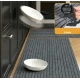 Rola Covoras Antiderapant Autoadeziv pentru Hol si Interior GRI cu Dungi Negre 40 × 300 cm