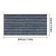 Rola Covoras Antiderapant Autoadeziv pentru Hol si Interior GRI cu Dungi Negre 40 × 300 cm