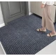 Rola Covoras Antiderapant Autoadeziv pentru Hol si Interior GRI cu Dungi Negre 40 × 300 cm
