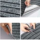 Rola Covoras Antiderapant Autoadeziv pentru Hol si Interior GRI cu Dungi Negre 40 × 300 cm