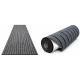 Rola Covoras Antiderapant Autoadeziv pentru Hol si Interior GRI cu Dungi Negre 40 × 300 cm