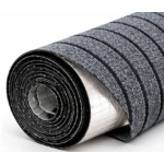 Rola Covoras Antiderapant Autoadeziv pentru Hol si Interior GRI cu Dungi Negre 40 × 300 cm