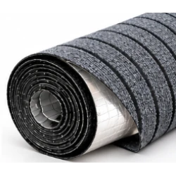 Rola Covoras Antiderapant Autoadeziv pentru Hol si Interior GRI cu Dungi Negre 40 × 300 cm