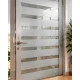 Folie pentru Geam Autoadeziva decorativa 60 × 300 cm transparenta cu dungi gri