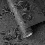 Folie Adeziva Tip Tapet Black Roses Model Trandafiri 45 × 200 cm decorativa