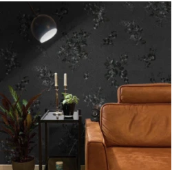 Folie Adeziva Tip Tapet Black Roses Model Trandafiri 45 × 200 cm decorativa