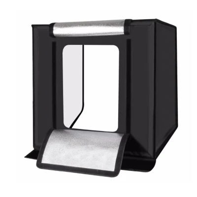 Mini Studio Foto Portabil 40 × 40 cm tip Cort Pliabil Lightbox pentru Fotografie de Produs cu Fundaluri