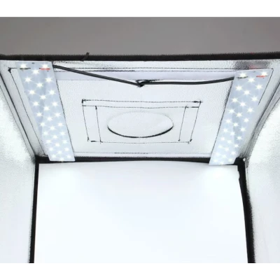 Mini Studio Foto Portabil 60 × 60 cm tip Cort Pliabil Lightbox pentru Fotografie de Produs cu Fundaluri