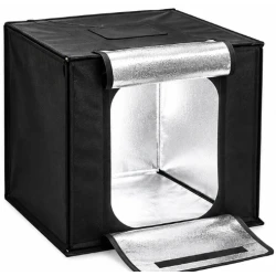 Mini Studio Foto Portabil 60 × 60 cm tip Cort Pliabil Lightbox pentru Fotografie de Produs cu Fundaluri