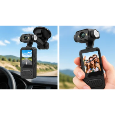 Camera de Actiune Full HD 1080p Captura 360 Ecran 1.31 inch WiFi Slot Card Memorie