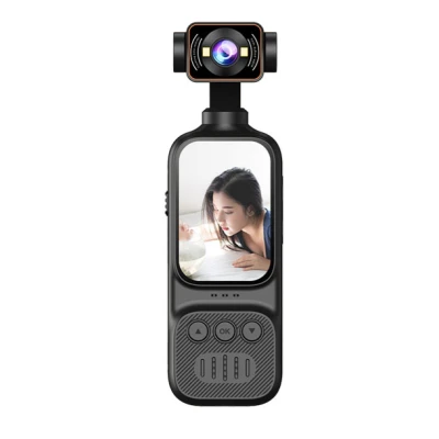 Mini Camera Video Sport 4K UHD cu Obiectiv Rotativ 270 grade Unghi Larg 170 WiFi Ecran LCD 2 inch
