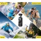 Mini Camera Video Sport 4K UHD cu Obiectiv Rotativ 270 grade Unghi Larg 170 WiFi Ecran LCD 2 inch