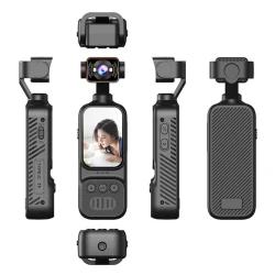 Mini Camera Video Sport 4K UHD cu Obiectiv Rotativ 270 grade Unghi Larg 170 WiFi Ecran LCD 2 inch