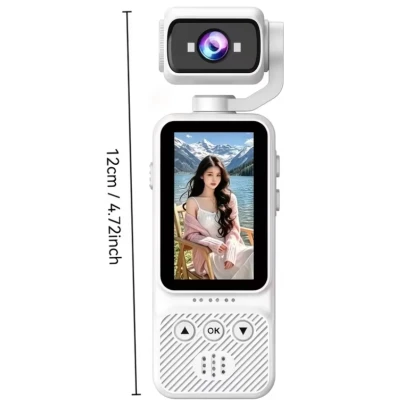 Mini Camera Video Sport 4K UHD cu Obiectiv Rotativ 270 grade Unghi Larg 170 WiFi Ecran LCD 2 inch
