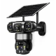Camera de Supraveghere JE 195 Solara 4G cu 3 Obiective 3 Ecrane PTZ 355 de 12MP WiFi SIM Audio Bidirectional si Vedere Nocturna