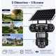 Camera de Supraveghere JE 195 Solara 4G cu 3 Obiective 3 Ecrane PTZ 355 de 12MP WiFi SIM Audio Bidirectional si Vedere Nocturna
