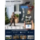 Camera de Supraveghere JE 195 Solara 4G cu 3 Obiective 3 Ecrane PTZ 355 de 12MP WiFi SIM Audio Bidirectional si Vedere Nocturna