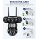 Camera de Supraveghere JE 195 Solara 4G cu 3 Obiective 3 Ecrane PTZ 355 de 12MP WiFi SIM Audio Bidirectional si Vedere Nocturna