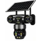 Camera de Supraveghere JE 195 Solara 4G cu 3 Obiective 3 Ecrane PTZ 355 de 12MP WiFi SIM Audio Bidirectional si Vedere Nocturna