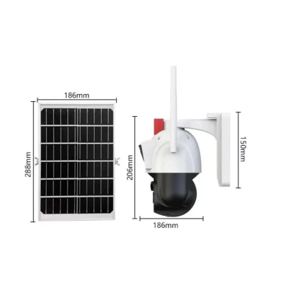 Camera de Supraveghere Solara JE 187 cu 4G 6MP 4K Rotire 360 Vedere Nocturna IR Detectare Umana