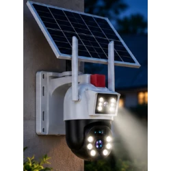 Camera de Supraveghere Solara JE 187 cu 4G 6MP 4K Rotire 360 Vedere Nocturna IR Detectare Umana