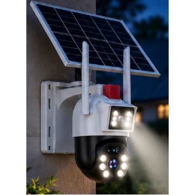 Camera de Supraveghere Solara JE 187 cu 4G 6MP 4K Rotire 360 Vedere Nocturna IR Detectare Umana