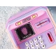 Pusculita Electronica pentru Copii Tip ATM cu sanare faciala parola si depozitare Bani colorata
