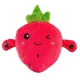 Jucarie Interactiva din Plus CAPSUNA Fruit Sensing Rhythm Toy Sunete Reactie la Atingere ROZ