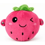 Jucarie Interactiva din Plus CAPSUNA Fruit Sensing Rhythm Toy Sunete Reactie la Atingere ROZ