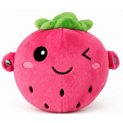 Jucarie Interactiva din Plus CAPSUNA Fruit Sensing Rhythm Toy Sunete Reactie la Atingere ROZ