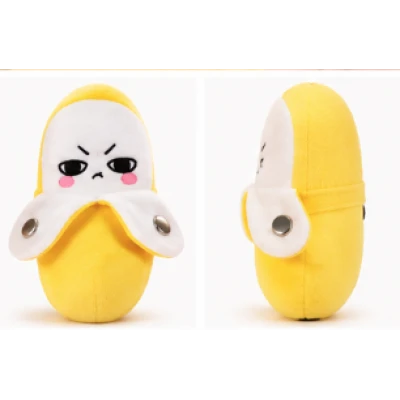 Jucarie Interactiva din Plus BANANA Fruit Sensing Rhythm Toy Sunete Reactie la Atingere GALBENA