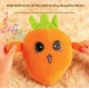 Jucarie Interactiva din Plus MORCOV Fruit Sensing Rhythm Toy Sunete Reactie la Atingere PORTOCALIU
