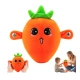 Jucarie Interactiva din Plus MORCOV Fruit Sensing Rhythm Toy Sunete Reactie la Atingere PORTOCALIU