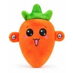 Jucarie Interactiva din Plus MORCOV Fruit Sensing Rhythm Toy Sunete Reactie la Atingere PORTOCALIU