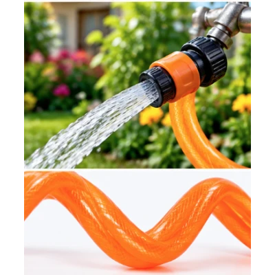 Furtun RID Portocaliu/Verde PVC 1" de 32 mm 50 metri pentru Apa MX1331