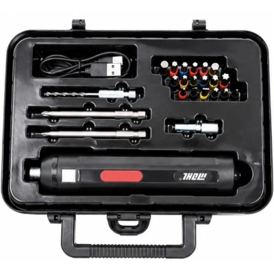 Trusa Surubelnita electrica fara fir MDHL 8528 cu biti de precizie