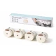 Set 4 Recipiente Magnetice pentru condimente tip organizator cu montare pe Perete