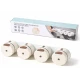 Set 4 Recipiente Magnetice pentru condimente tip organizator cu montare pe Perete
