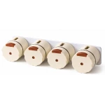 Set 4 Recipiente Magnetice pentru condimente tip organizator cu montare pe Perete